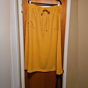NYCC  Midi Skirt - Mustard Yellow - Size XL